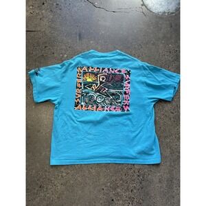 Vintage Surfers Alliance Shirt Mens XL Blue Pocket Tee 90s Surf Graphic Skater